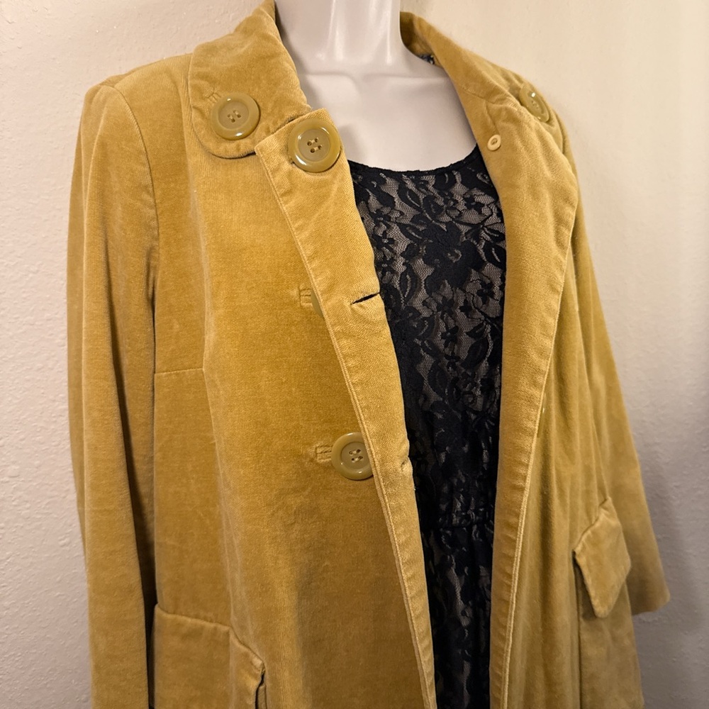 Elevenses Golden Yellow Teddy Jacket - Picture 6 of 8